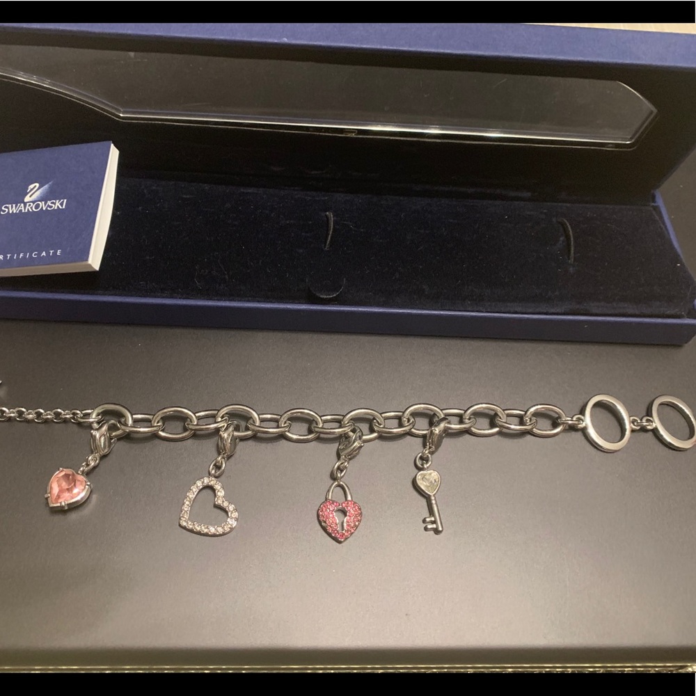 Swarovski charm bracelet